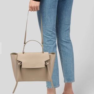 Preloved Celine Beige Leather Satchel